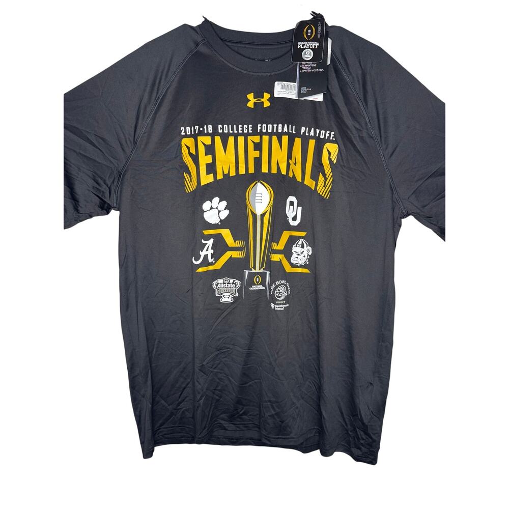 Under Armour 2017-18 College Football Playoff Semifinals Black T-Shirt-Men’s XL